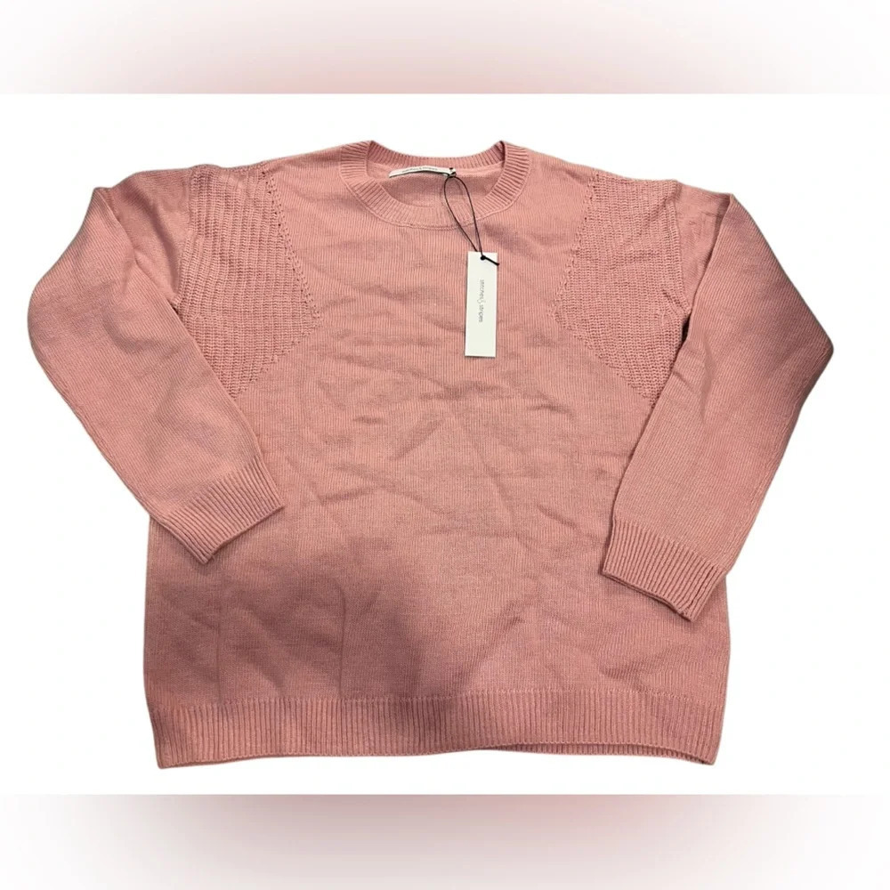 NWT Revolve Stitches and Stripes Pink Rose Sweater size M